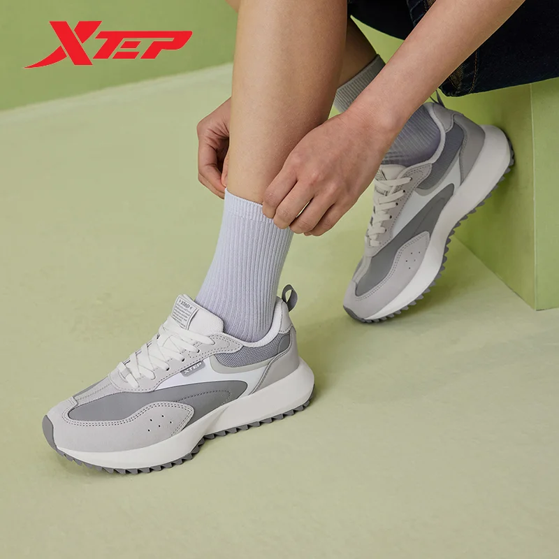 Xtep Shoes For Women 2024 Summer Comfortable Casual Shoes Durability Fashion Breathable Outdoor Shoes 876218320031