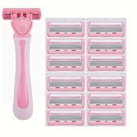 Razor for women 6-Layer blade leg hair underarm shaving knife 6-layer blades razor cross-border spot manual razor Leg shaver