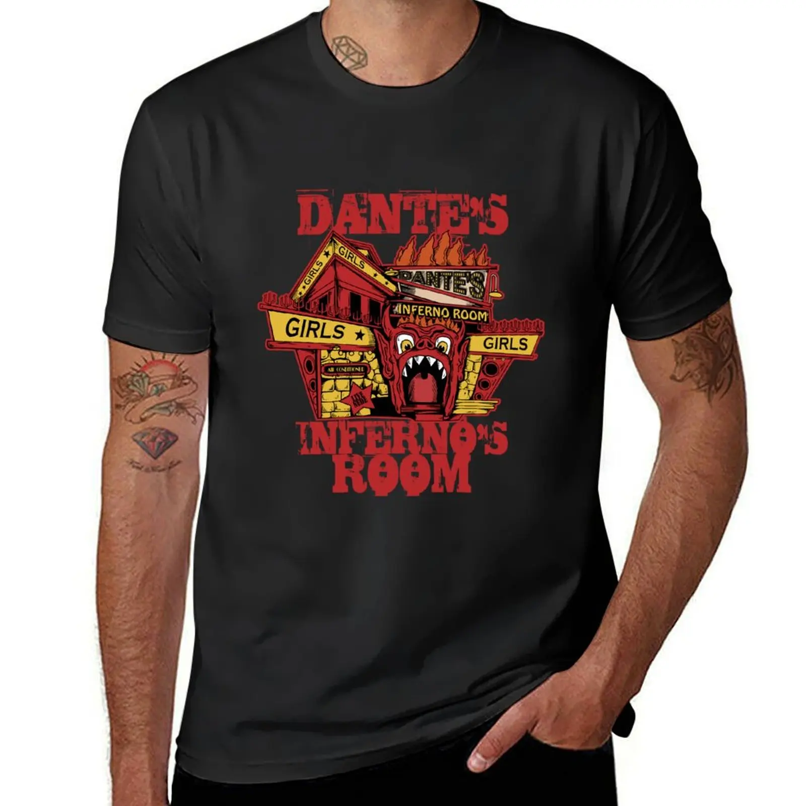 

Dante's Inferno Room T-Shirt Blouse tees funnys plain white t shirts men