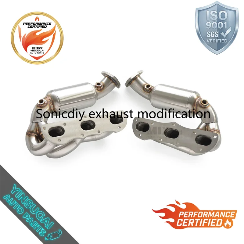 High Performance Bolt-On Racing Exhaust System For Porsche 981 Cayman/Boxster 3.4L 2012-2015 Simple Installation