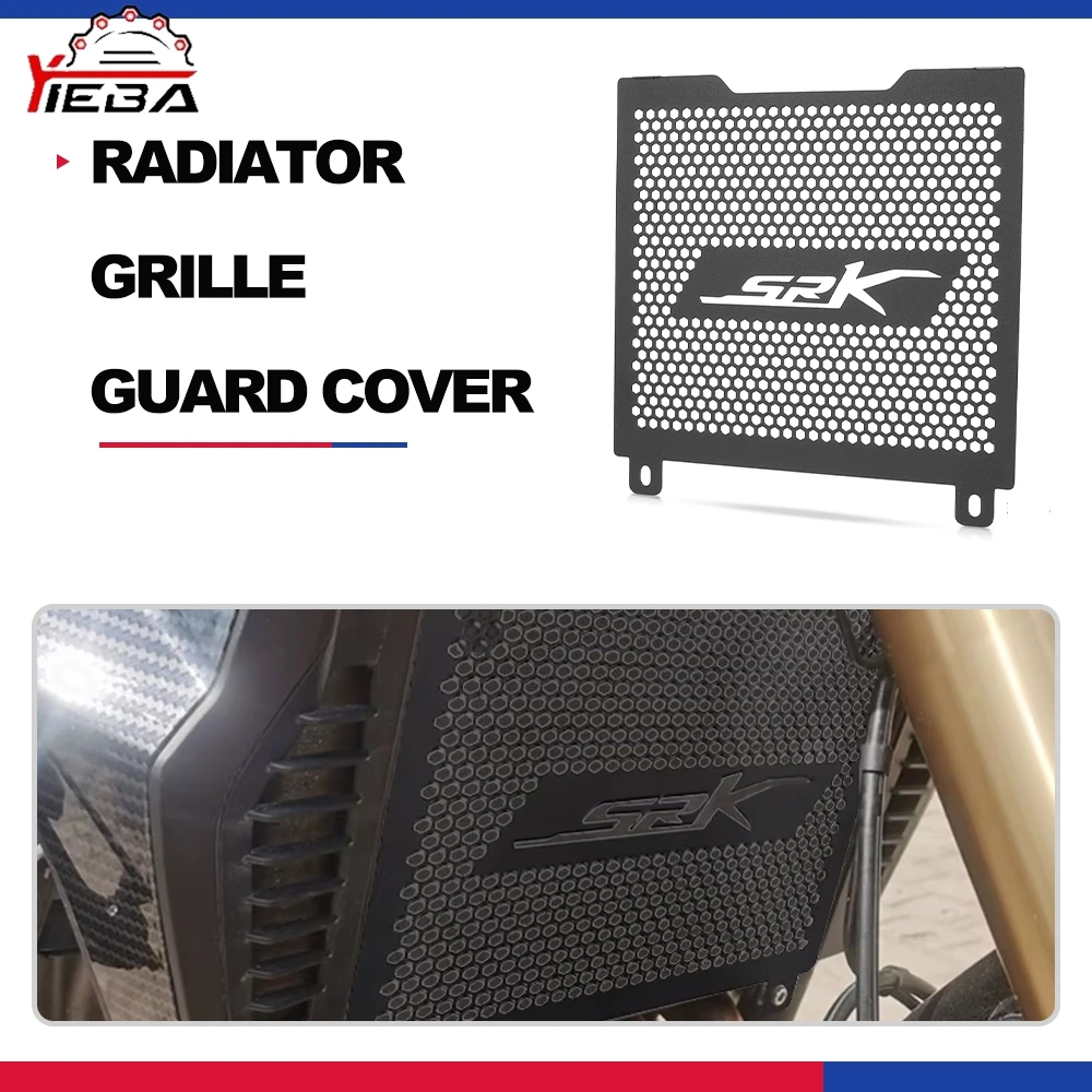 Ajuste para QJmotor SRK350 SRK 350 SRK400 SRK 400 2024 Protector de rejilla de radiador cubierta de parrilla protección accesorios de motocicleta