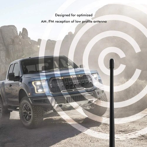 Imagen 2 del producto Antena de coche de 12,5 pulgadas para Chevy Silverado GMC Sierra Denali Terrain para Canyon tornillo-on antena mástil FM AM reemplazo