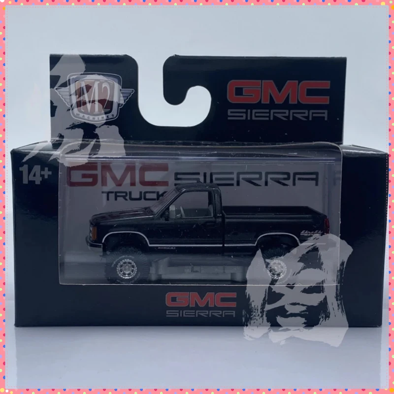 

M2 масштаб 1:64 1998 GMC Sierra 1500 4x4 пикап из сплава, модель автомобиля, классический сувенир для взрослых, подарок, статический дисплей