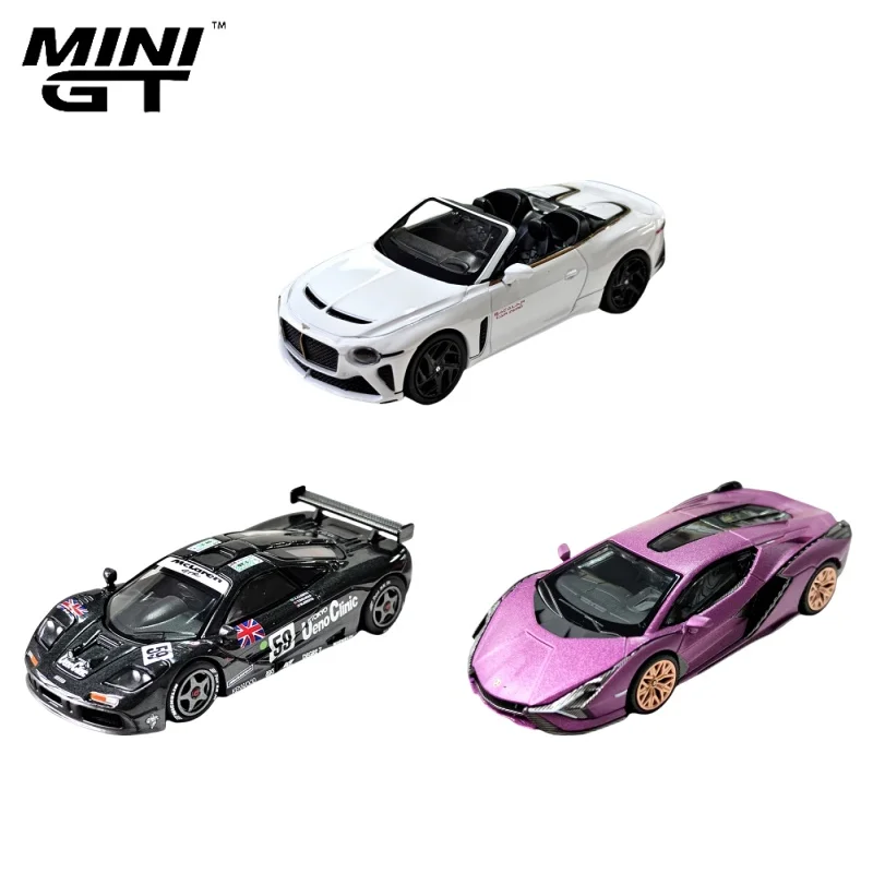 MINI GT Le Mans 59 1:64 McLaren F1 GTR Winner Alloy roller miniature model, adult decoration, children's holiday birthday gift