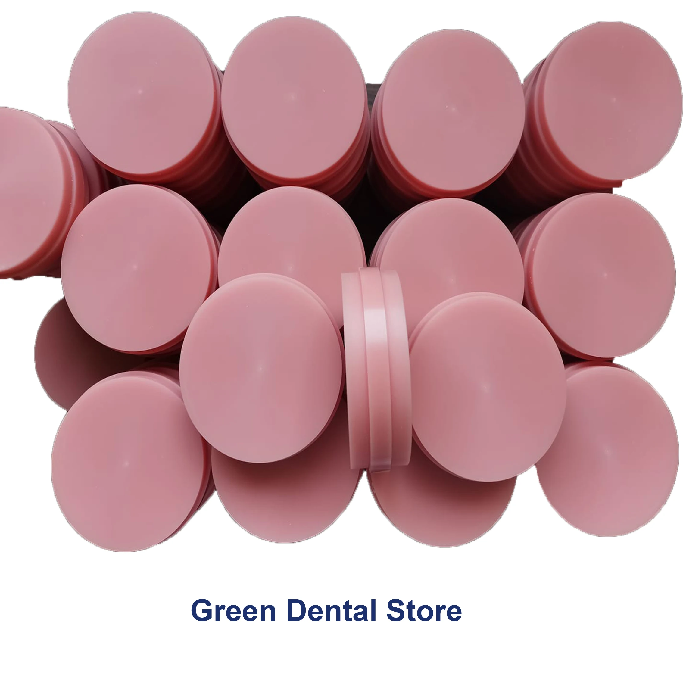 Зеленый, 2 шт., 98/95 мм, высококачественный розовый материал из ПММА, блочные диски, материал для стоматологической лаборатории для Zirkonzahn и открытой системы CAD/CAM