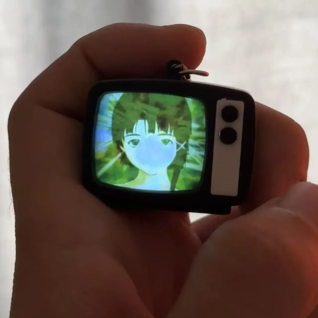 

Мини-брелок для ТВ, кольцо, аксессуар, сумка, кулон, брелок, аниме, ювелирные изделия, подарок фанату для косплея