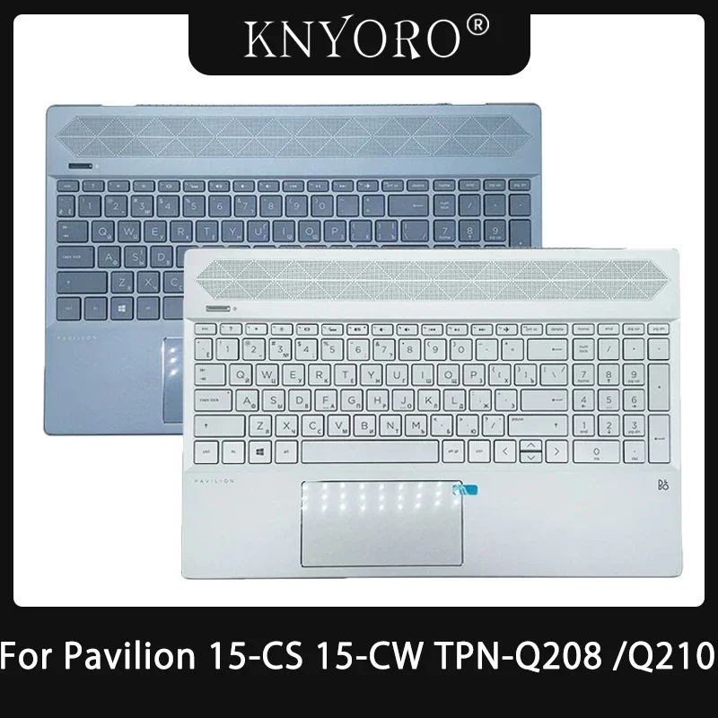 

New Laptop US Russian Keyboard For HP Pavilion 15-CS 15-CW TPN-Q208 TPN-Q210 Palmrest Upper Cover Keyboard Backlight L24752-001