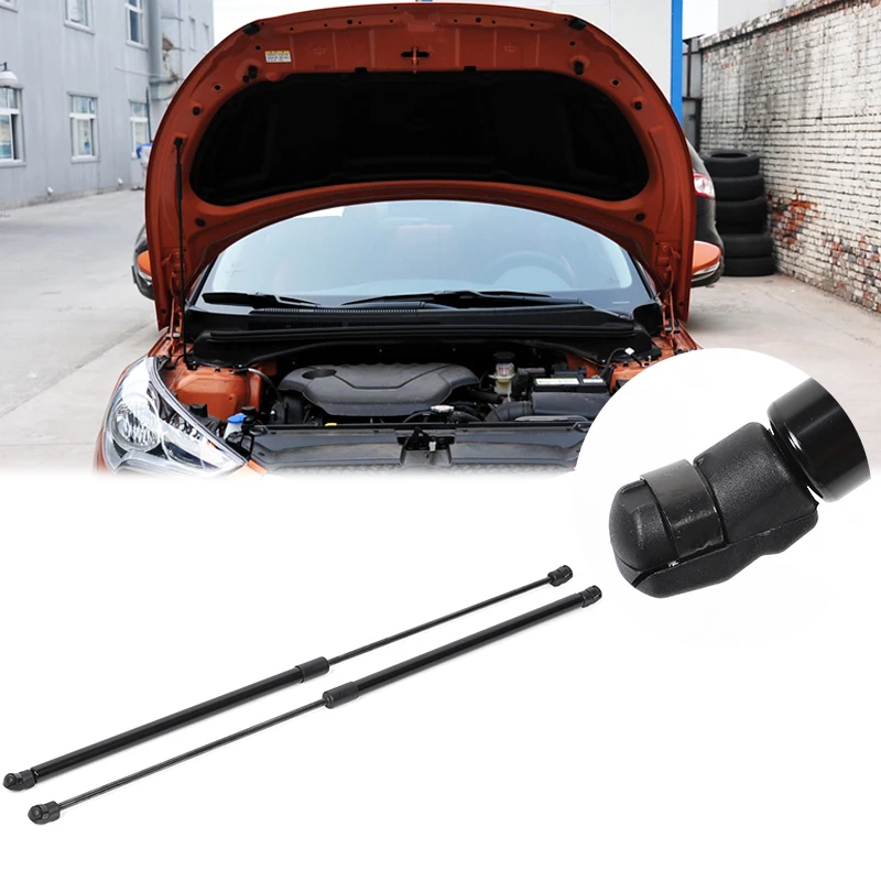 

For Hyundai Veloster 2011-2017 carbon steel black car front hood hydraulic rod slow down rod support rod car accessories