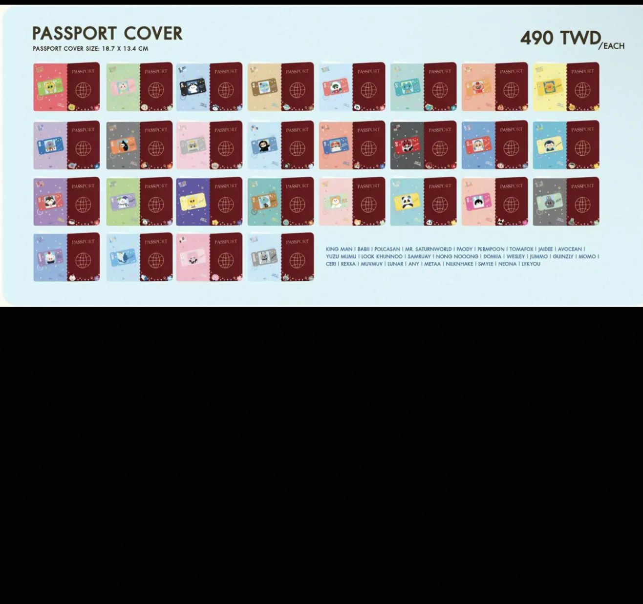 

Official Gmmtv Pondphuwin Jimmy Sea Junior Mark Perthsanta Williamest Passport Cover Pop Up Store In Taipei