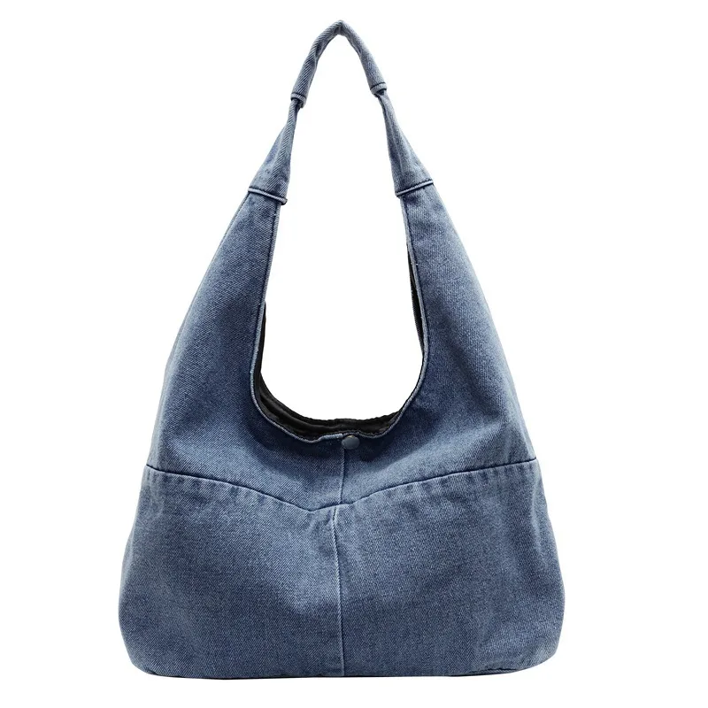 Women Shoulder Bag Fashion Denim  Large Capacity Female Crossbody Leisure Travel Shopping Bag Handbag Jeans Big Totes
