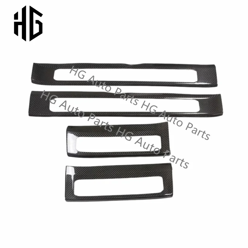 Real Carbon Fiber Interior Door Panel Decoration Trims For Mercedes Benz G Class W464 W463A G63 G500 Inner Door Sills Car Parts