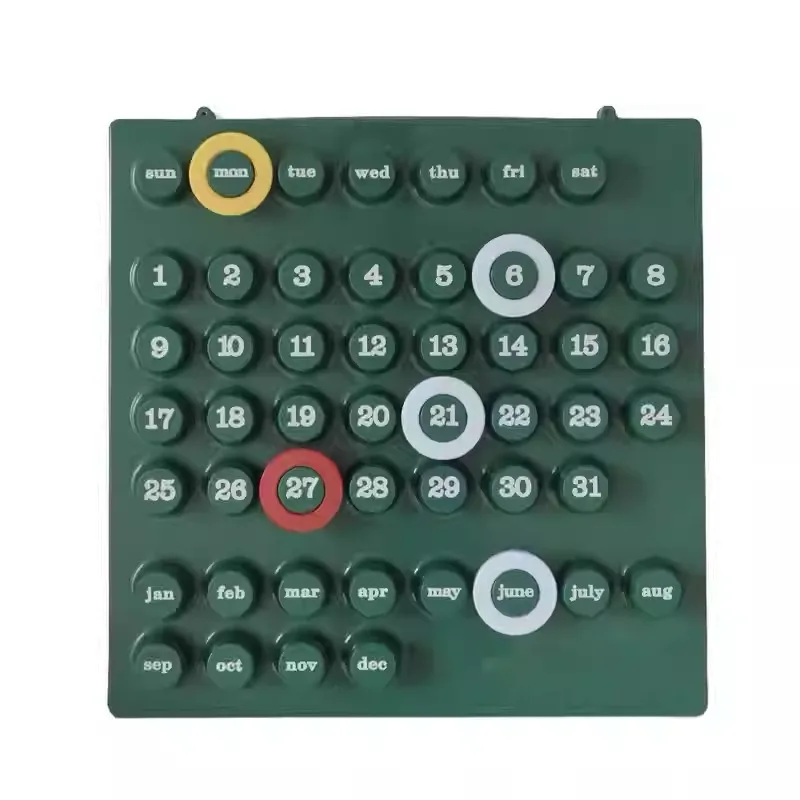 Creative ins wind retro calendar self-discipline clock in living room desktop ornament