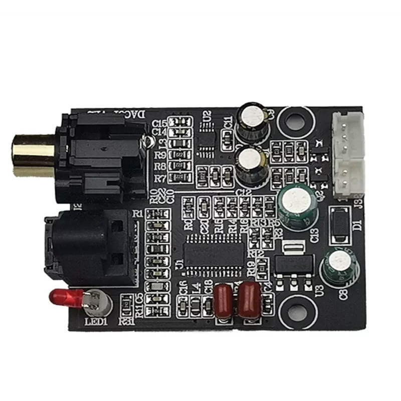 1pcs DIY Modified DAC Digital Decoder Board 24bit/192kHz Optical Coaxial SPDIF to Stereo Audio Output Adapter
