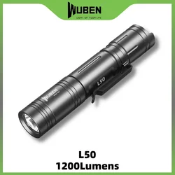 WUBEN L50 torcia 1200lumen P9 LED USB racharable con 18650 batteria corpo in alluminio impermeabile Spootlight lanterna da campeggio