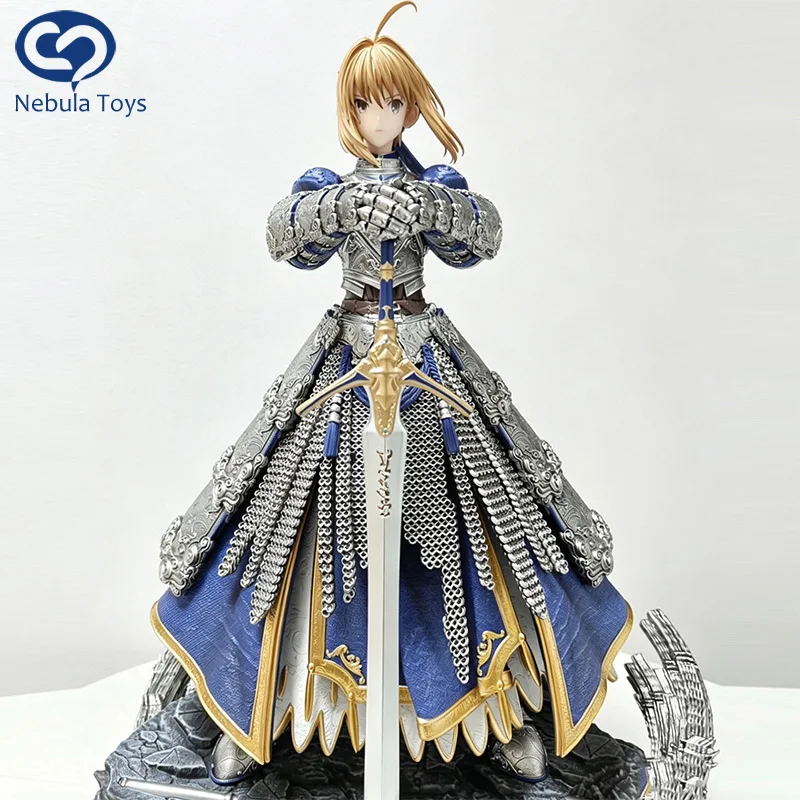 Figura de Saber de Fate/stay Night de 43 cm, Figura de Altria Pendragon, Muñeca de PVC, Decoración de Escritorio, Estatua Coleccionable, Juguete de Regalo
