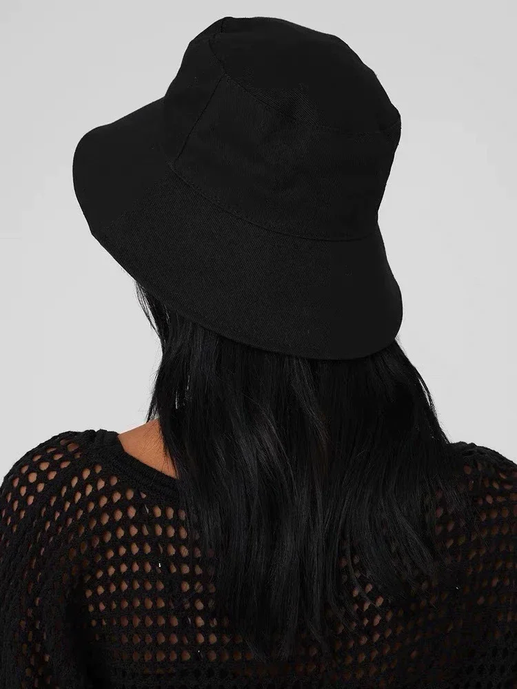 قبعات صياد السمك النسائية قبعة واقية من الشمس للسفر والشاطئ بلون سادة للفتيات في الهواء الطلق قبعة واقية من الشمس