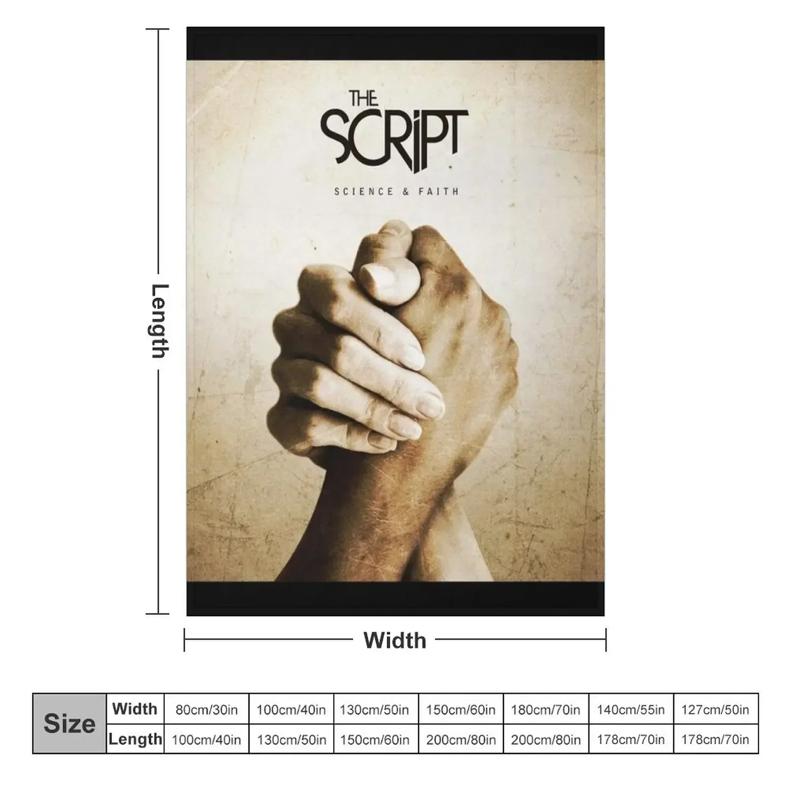The Script science faith 1 Throw Blanket Picnic Soft Big Weighted Retros Blankets