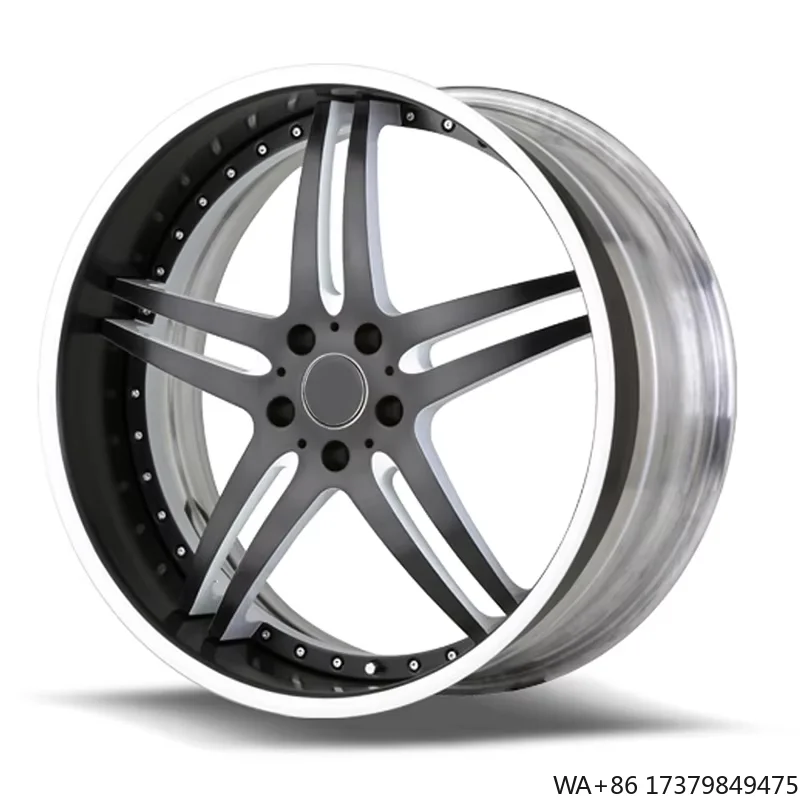 

Custom Polished Deep Concave Deep Lip 2-piece 5x120 5x112 5x114.3 18 19 20 21 22inch Forged Wheels for E30 E60 F30 M4 M5