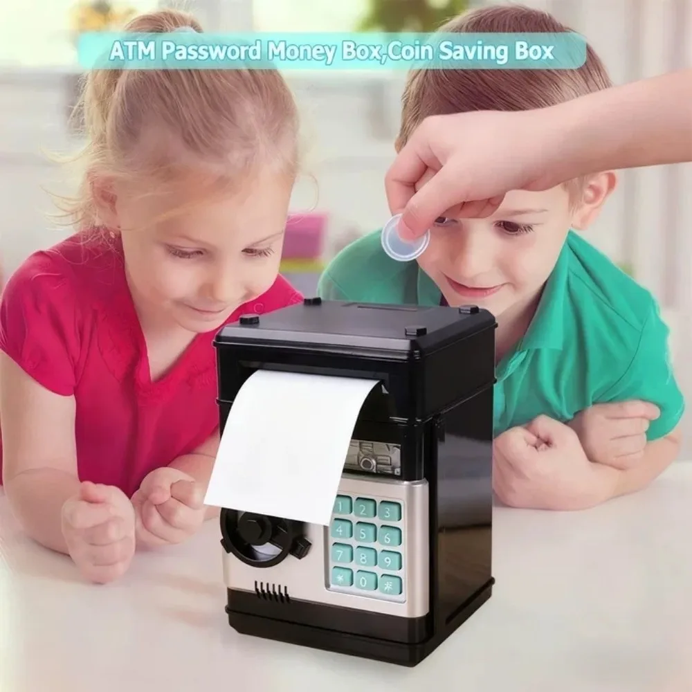 Serratura elettronica Cassetta di sicurezza per soldi elettronica Tastiera digitale Display a LED Pentola per bambini Protezione password Conservazione dei soldi