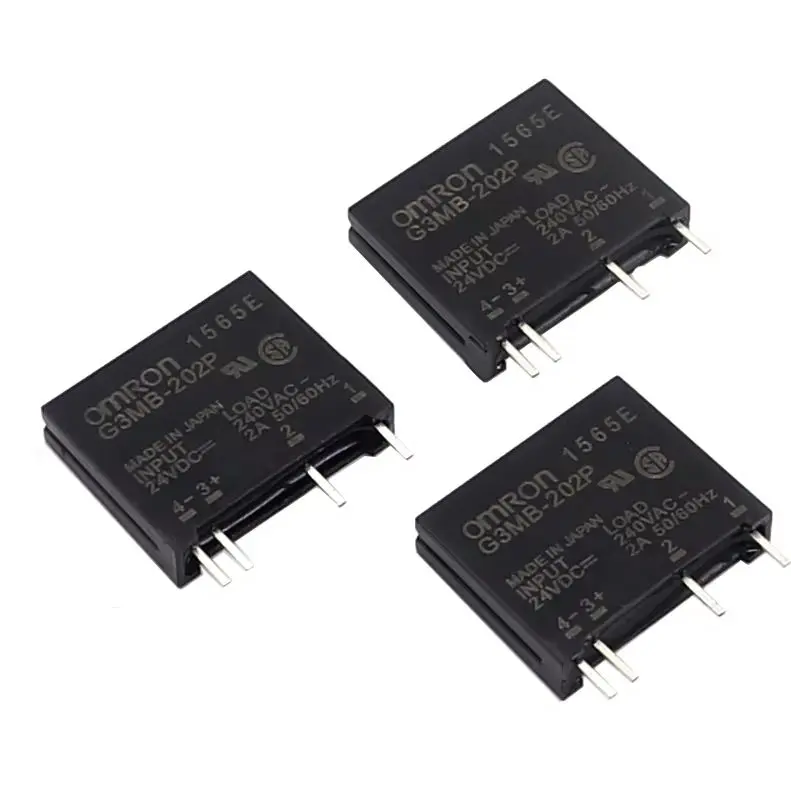 【5-1PCS】24V DC-AC Solid State Relay Module G3MB-202P G3MB 202P SIP SSR AC 240V 2A Snubber Circuit Resistor Relay Switch