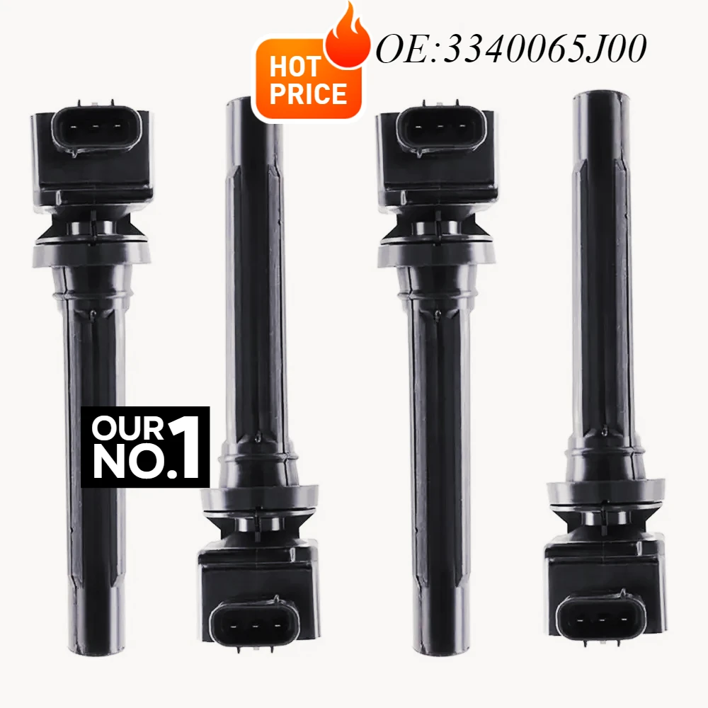 4pcs Ignition Coil for SUZUKI SX4 2007-2009 SUZUKI GRAND VITARA 2006-2008 Ignition Engine Part 3340065J00