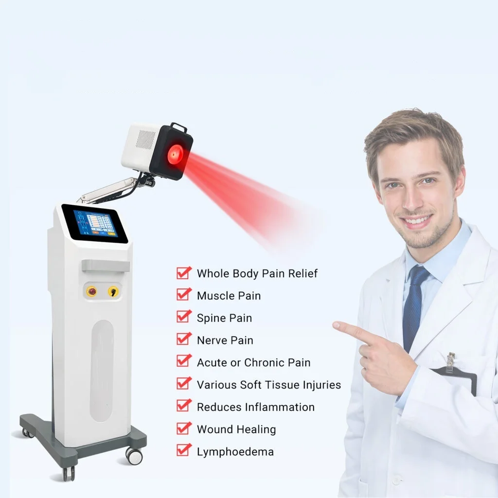 2026 High Power Class 4 Laser Therapy for Rheumatoid Arthritis Tendonitis Physiotherapy Physical Machine High Intensity Knee Pai