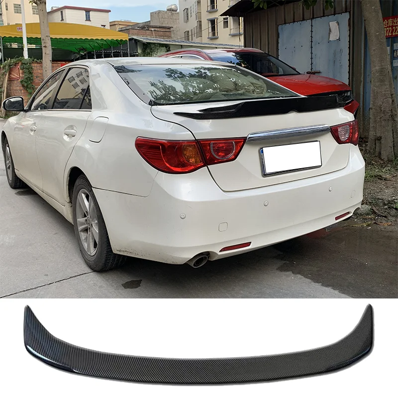 Trunk Spoiler Carbon Fiber Type ING Car Rear Trunk Wing Refit Accessories Spoiler For Toyota Mark X Reiz 2012-2018