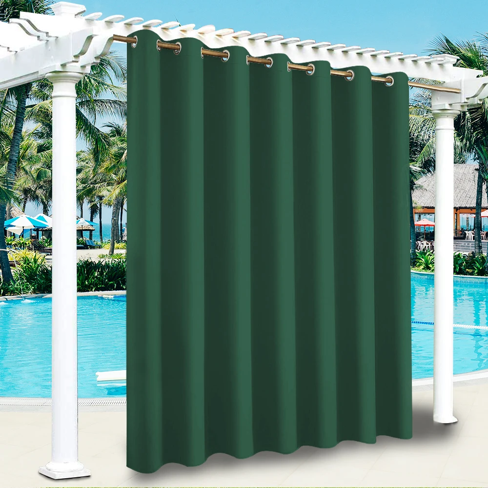 privacy outdoor curtains waterproof garden uv exterior curtain street gazebo curtain for patio porch pergola terrace cabana Pool