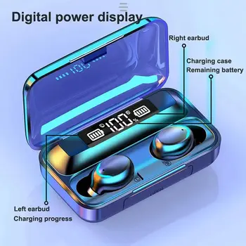 F9 TWS Bezdrátová Bluetooth sluchátka do uší HIFI Stereofonní sluchátka do uší s mikrofonem Dotykové ovládání pro iPhone, Xiaomi, Samsung 10 nejlepší prodej Výměna displeje OPPO F9 - №8