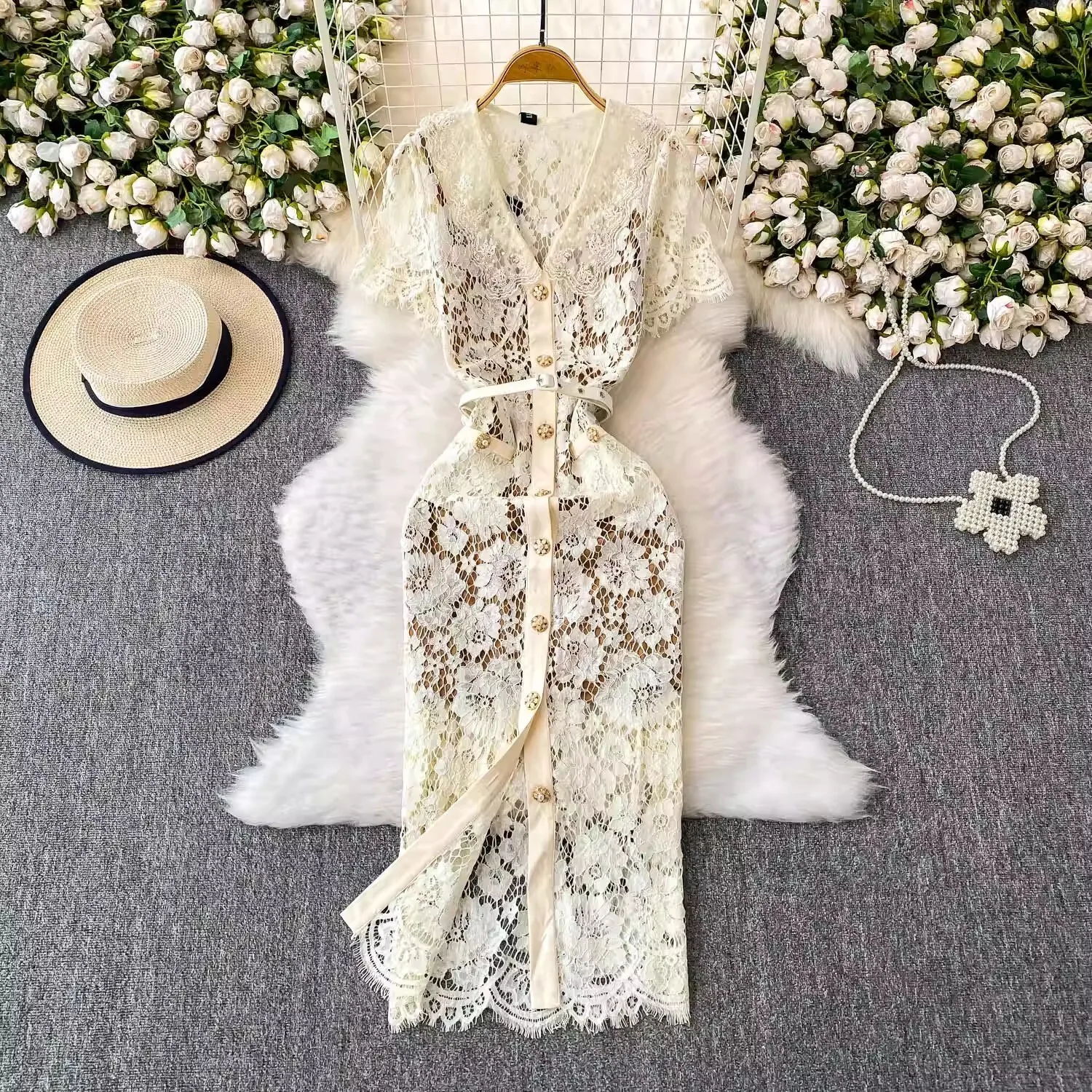 ダイヤモンド刺embroideryの女性用半袖イブニングドレス,ペンシルドレス,ミドル丈,パーティードレス,ウエディング,夏休み,ビーズ,高品質