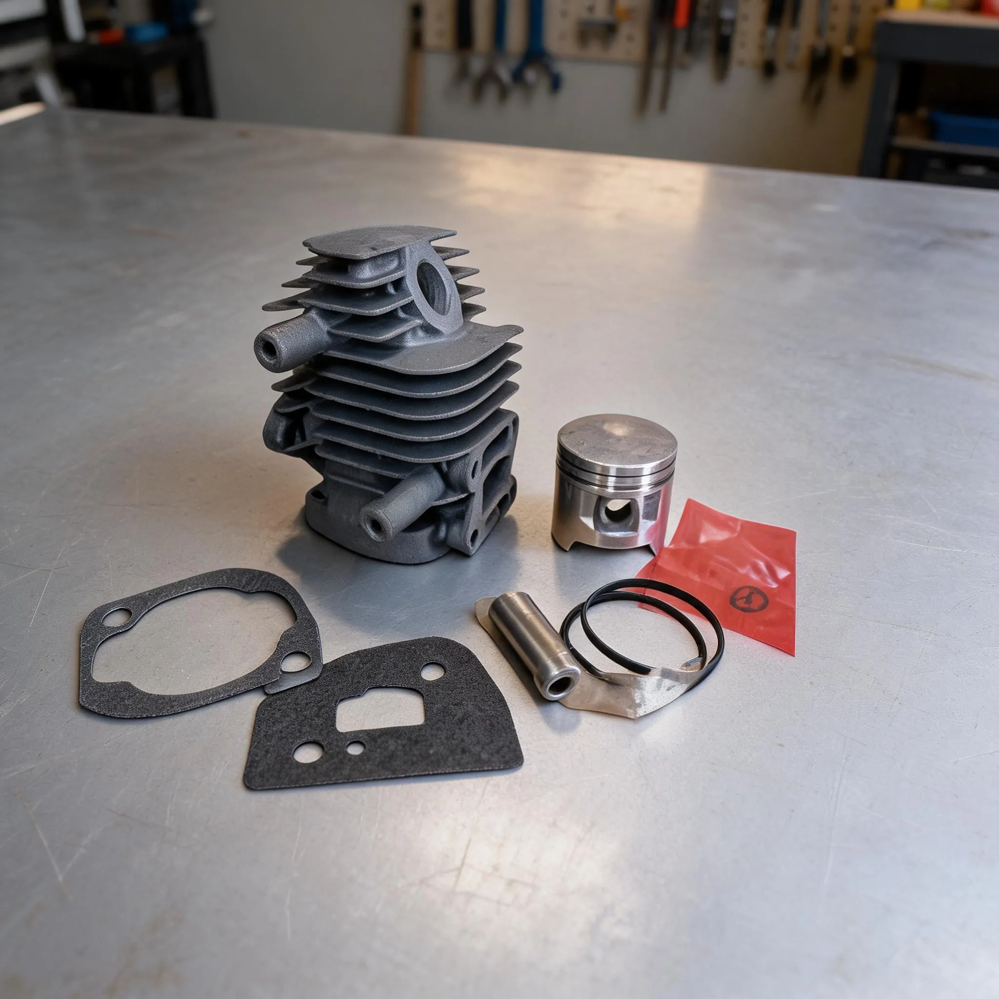 1set 34mm Cylinder Kit Replacement For RBC2511 EM2500L EM2500U EM2500UG LT-250 MS-220 MS-250 Garden Power Tool Parts ﻿