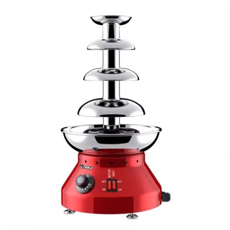 

4/5/6/7 Layer Commercial Chocolate Fountain Machine Chocolate Drizzle Heating Waterfall Machine Chocolate Coating Machine