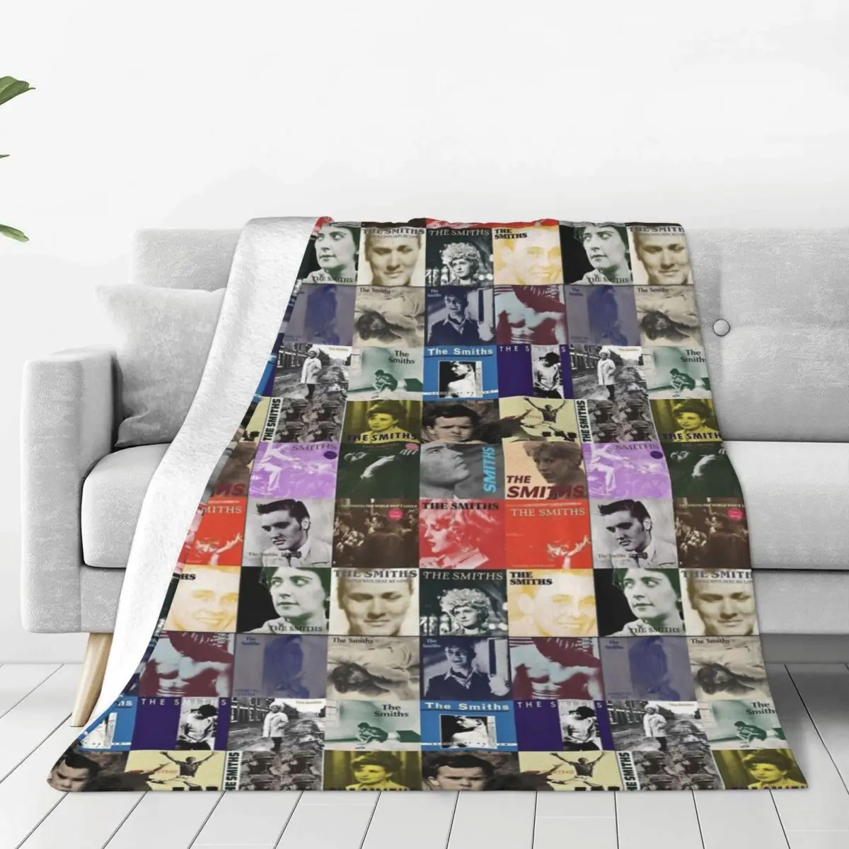 The Covers Of Smiths Knitted Blankets Fleece Lightweight Throw Blanket for Bedding Couch Bed Rug