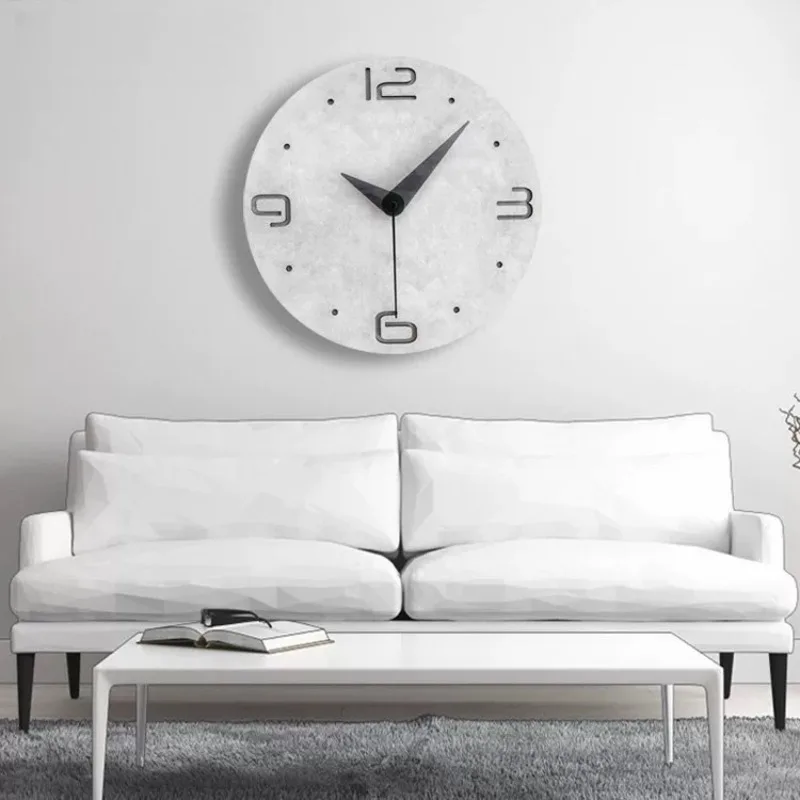 Modern Minimalist Wall Clocks Luxury Silent Semi Transparent Hands Thin Dial Wall Clock Living Room Bedroom Office Home Decor