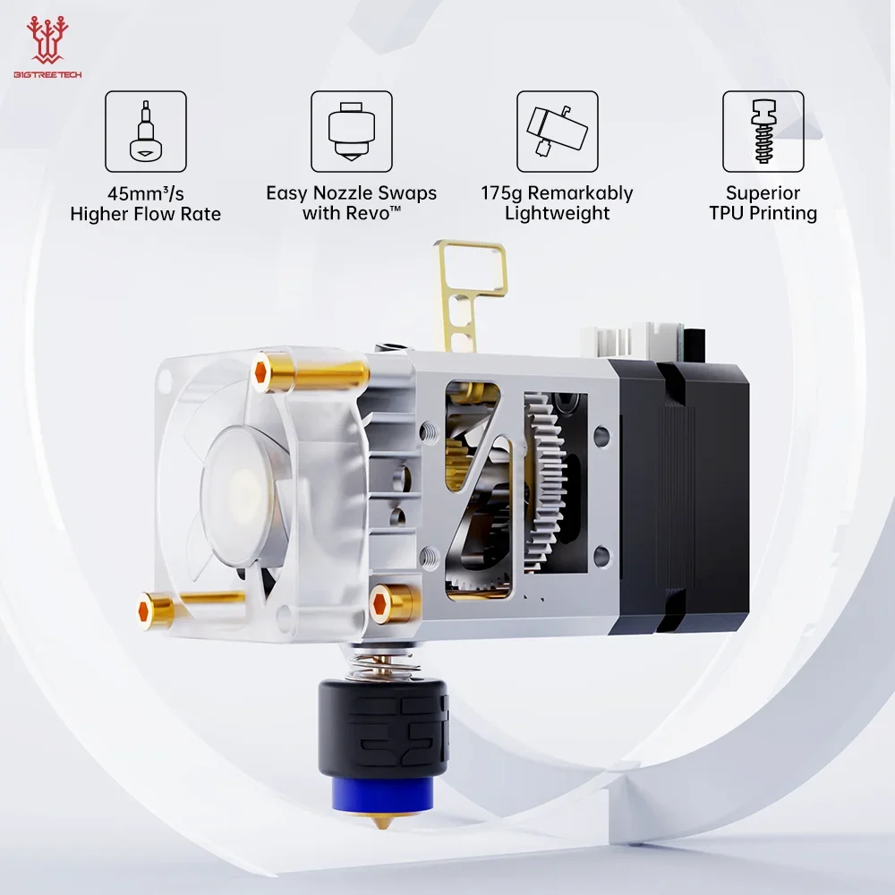 BIGTREETECH H2 V2S LITE REVO Extruder Direct Drive Hotend With E3D Revo Nozzle For Ender 3 Voron2.4 Voron V0 Vzbot 3D Printer