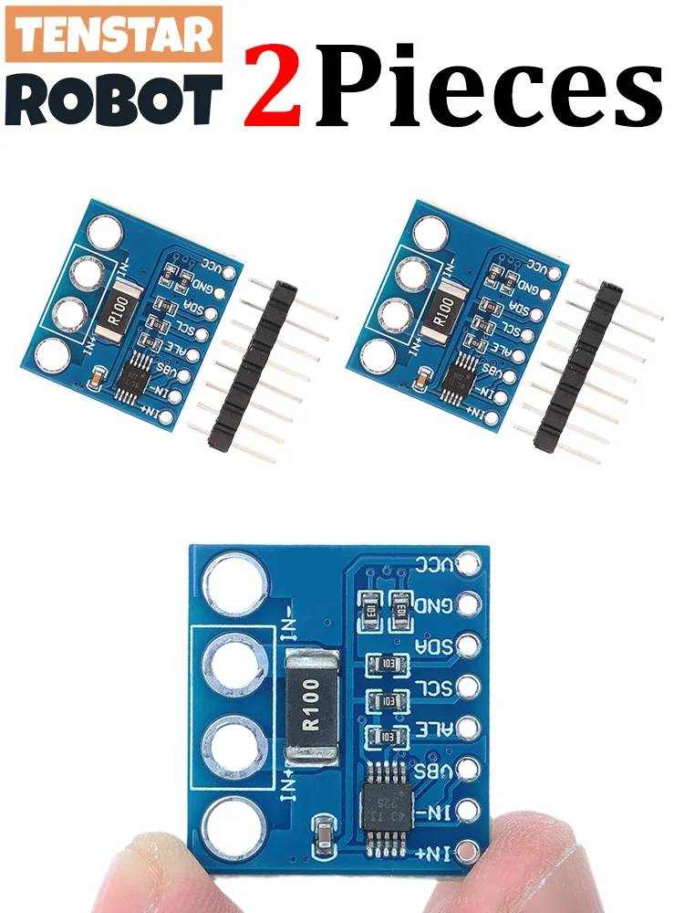 TENSTAR 2 Stück INA226 IIC I2C-Schnittstelle Bidirektionales Strom-/Leistungsüberwachungssensormodul CJMCU-226 INA226AIDGSR Chip