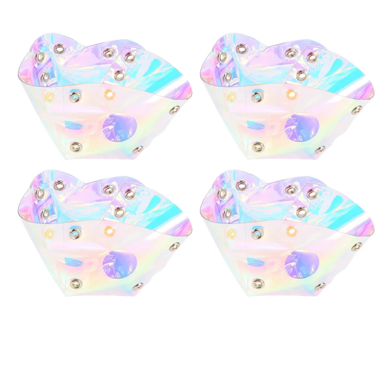 ใหม่ 4 ชิ้นสเก็ต Toe Guards มังสวิรัติ Faux PVC Roller Skate Toe Caps รองเท้า Shield Toe Protector Roller Skates อุปกรณ์กีฬา