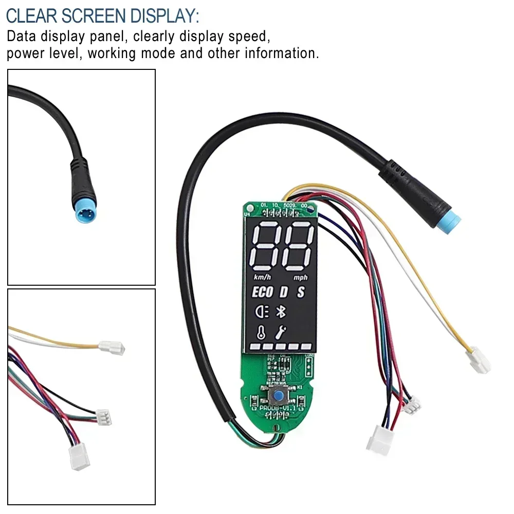 Motherboard Controller BT Digital Display Für Xiaomi M365/PRO Elektrische Roller mit Bremshebel Beschleuniger Vorne und Hinten Licht – Detail 3