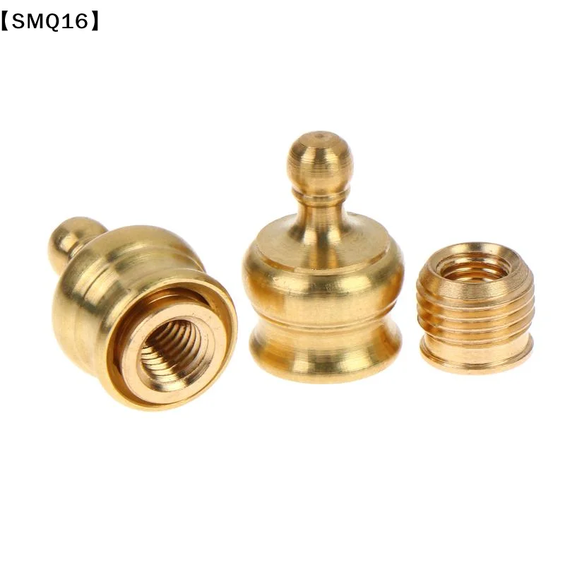 2Sets Solid Brass Lamp Shade Top Decoration Screw Cap Nuts With Reducing Adapter For Table Lamps Floor Lamps【SMQ】