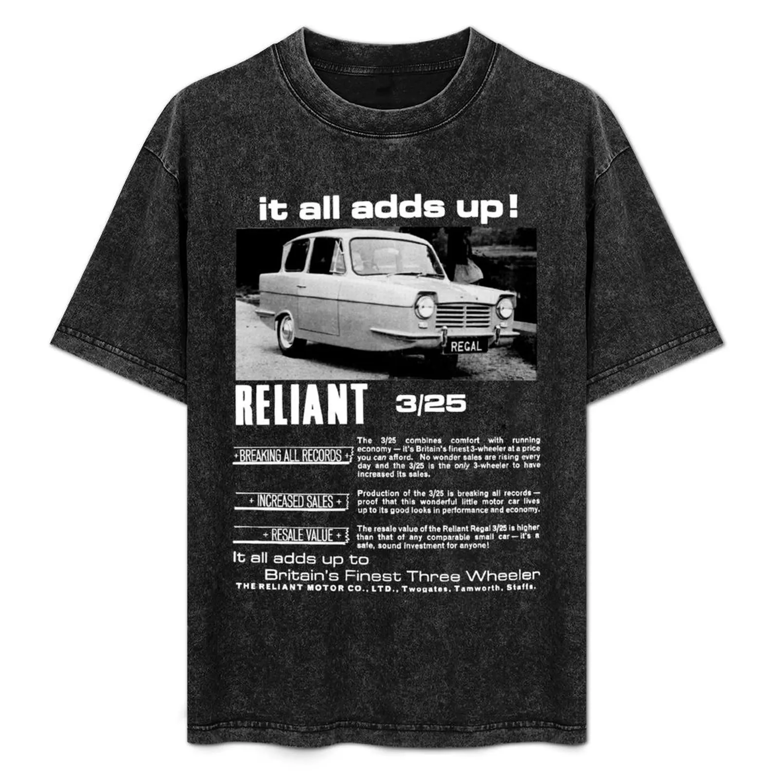 

RELIANT REGAL 3/25 T-Shirt t shirts for man pack white graphic t shirts for man T-Shirt