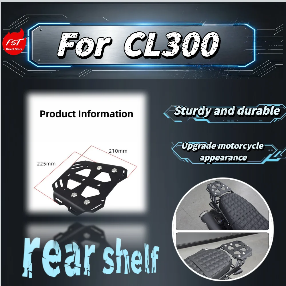 For CL300 Aluminum Alloy Rear Luggage Rack Bracket Tail Mount Modified Accessories