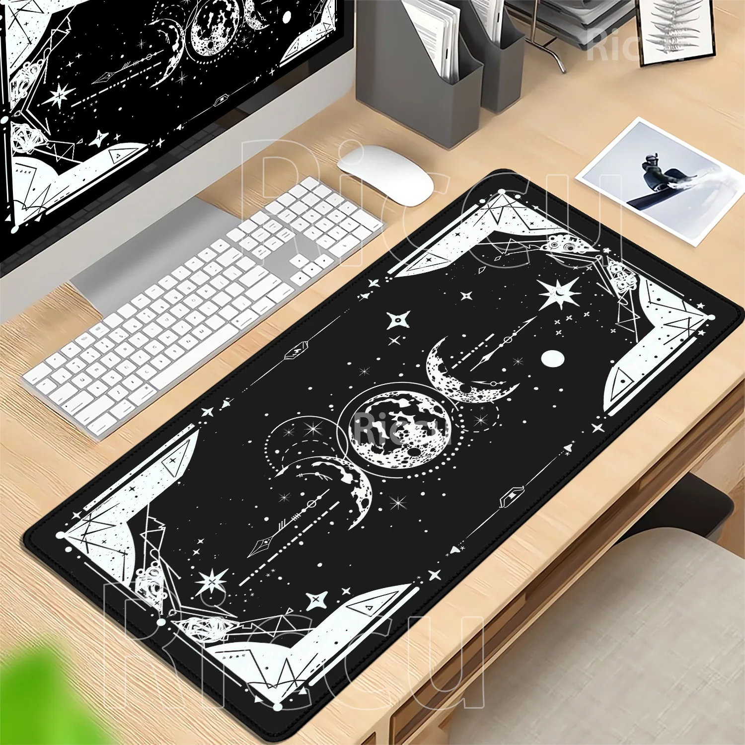 HD Printing Mouse Pad Star Moon Cute Scenery XXL Computer Non-slip Base Gaming Keyboard Mousepad PC Office Accessories Desk Mat