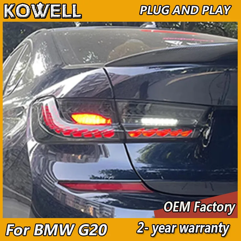 

Стайлинг автомобиля для BMW G20, задний фонарь 2019 2020 G20, задний фонарь G28 3 серии, задний DRL, противотуманный тормоз, указатель поворота, задний фонарь