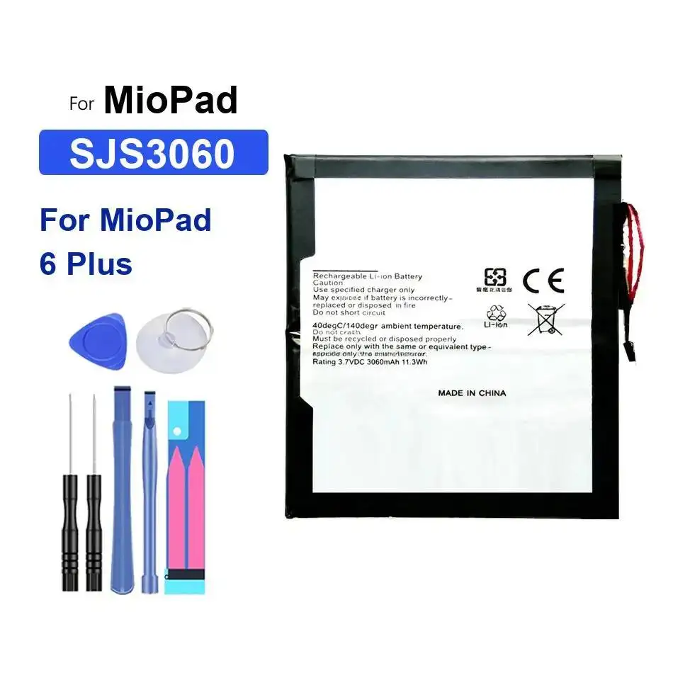 

3060Mah SJS3060 Tablet Battery Stable For Miopad 6 Plus