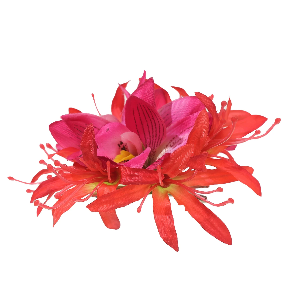 AWAYTR Lycoris Radiata Flower Hairpins Cute Floral Headwear Romantic Hair Accessories Girl Side Bangs Clip Sweet Hair Clips