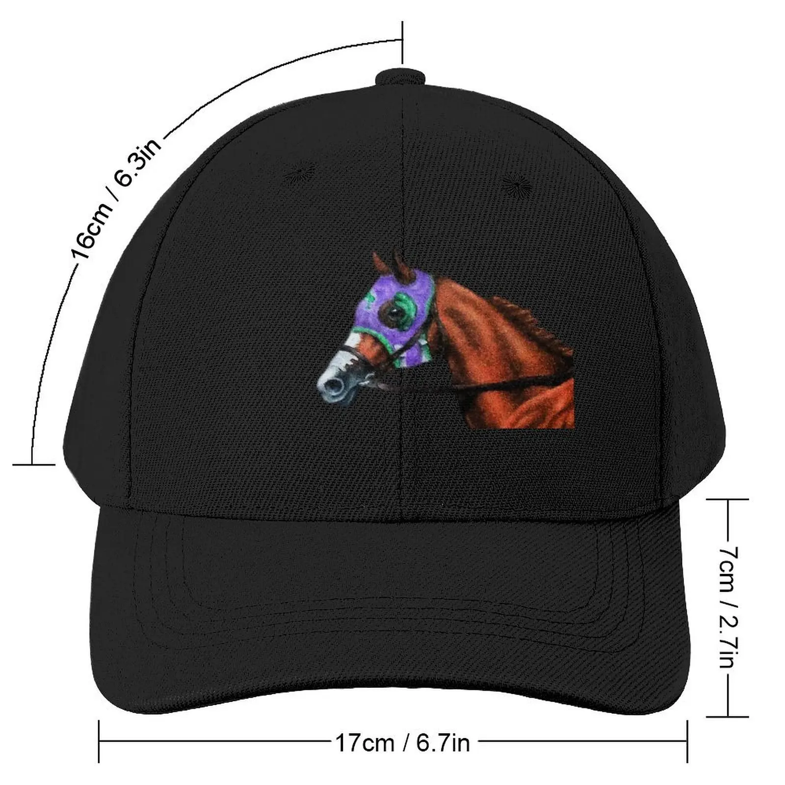 California Chrome racehorse Baseball Cap Snap Back Hat Horse Hat Women's Golf Clothing Men's