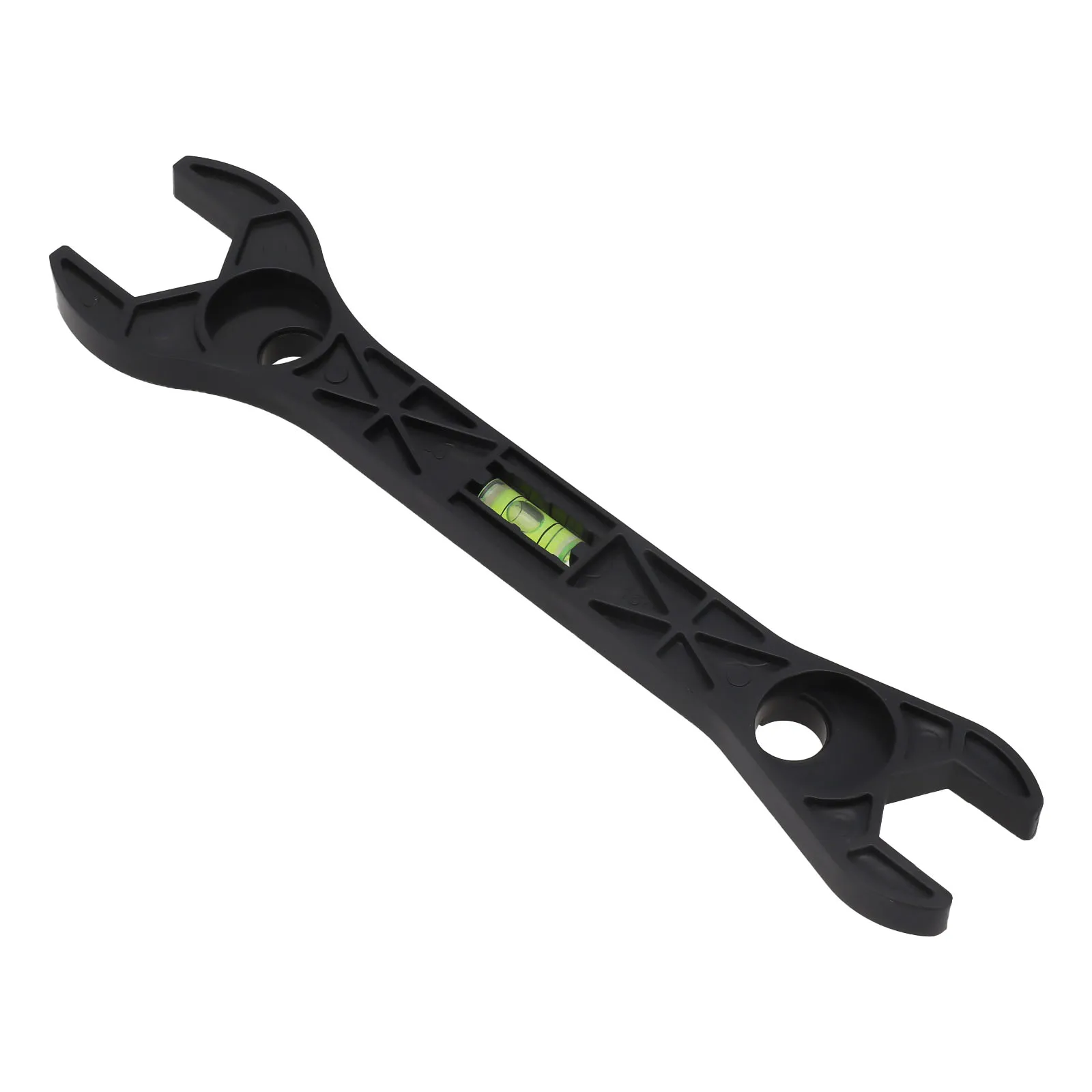 浴室ガジェットシャワーレンチ 1pc 黒修理用浴室水準器手動ツールプラスチックポータブル