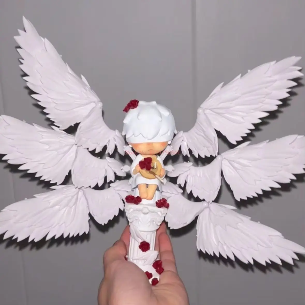 Cool Zwart-wit Fengyu Six-Wing Pure Color Series Six Winged Wings Figuur Decoratie Alleen Vleugels Ornament Speelgoed Kinderen Geschenken