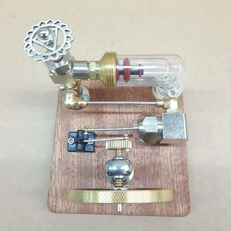 Modelo de motor de potencia física de pistón libre SH-19, modelo de motor de combustión externa de velocidad ajustable, juguete