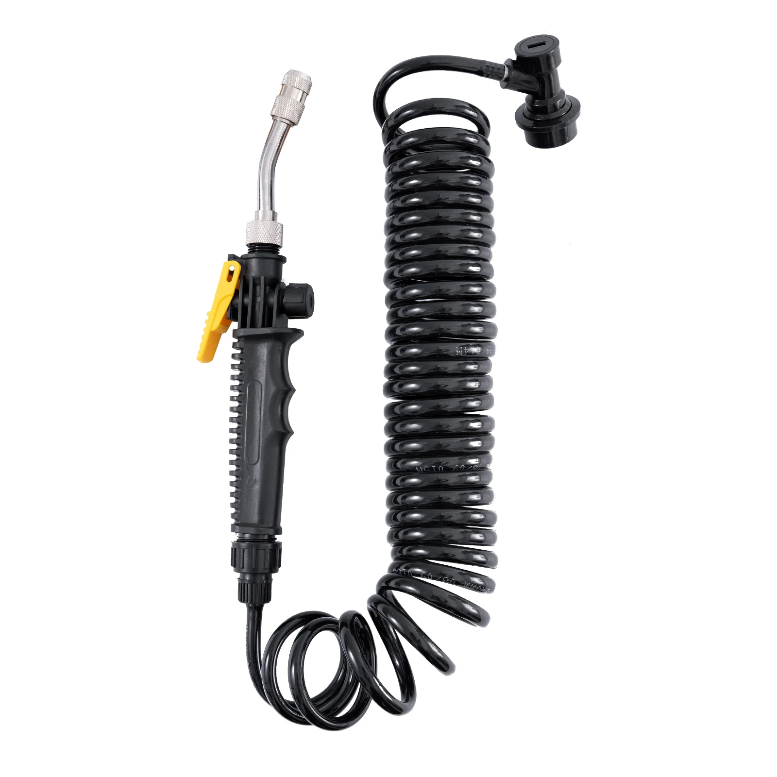 Car Wash Sprayer Gun With 6M Elastic Spring Hose Adjustable Water Nozzle Replacement Water Gun Car PPF Sprayer Cleaning Tools